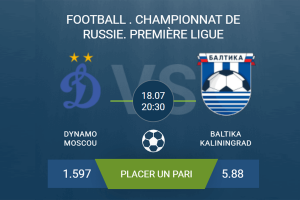 Dynamo Moscou- Baltika Kaliningrad_main