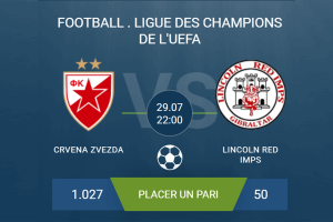 Pronostic Crvena Zvezda – Lincoln Red Imps