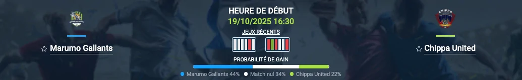 Pronostic Marumo Gallants - Chippa United