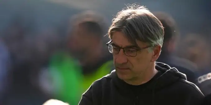 Ivan Juric lors d'une conférence de presse à l'Atalanta.