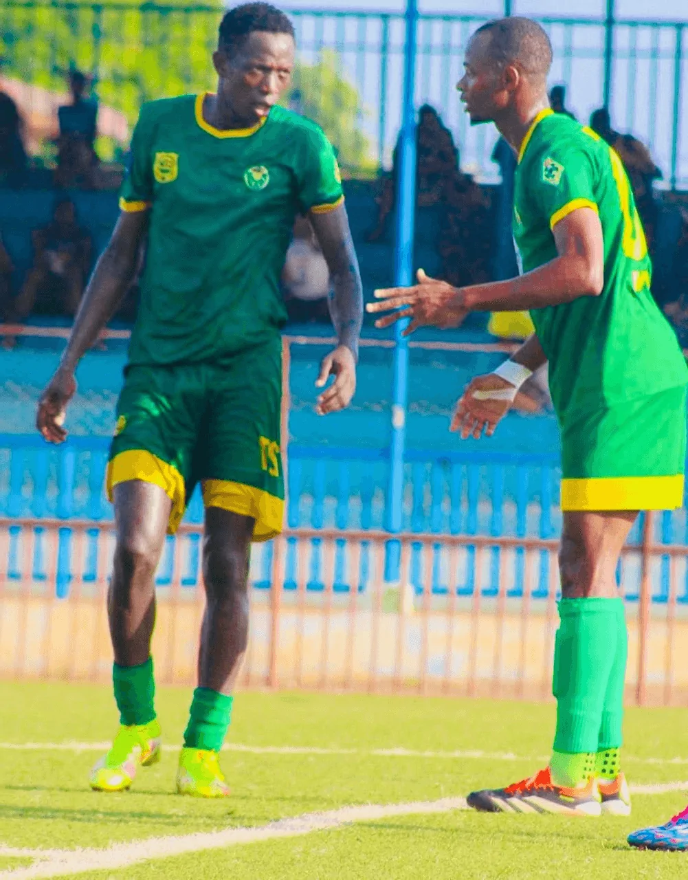 La défense de Soumah lors d'un match de championnat.
