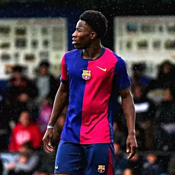 Joueur gambien Barça équipe réserve progression talent hispano-gambien football