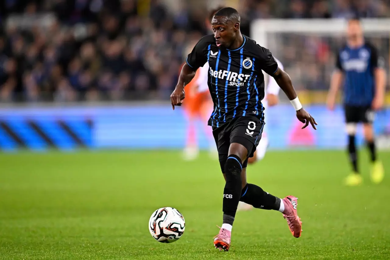 Carlos Forbs ailier Club Bruges Champions League Jupiler Pro League