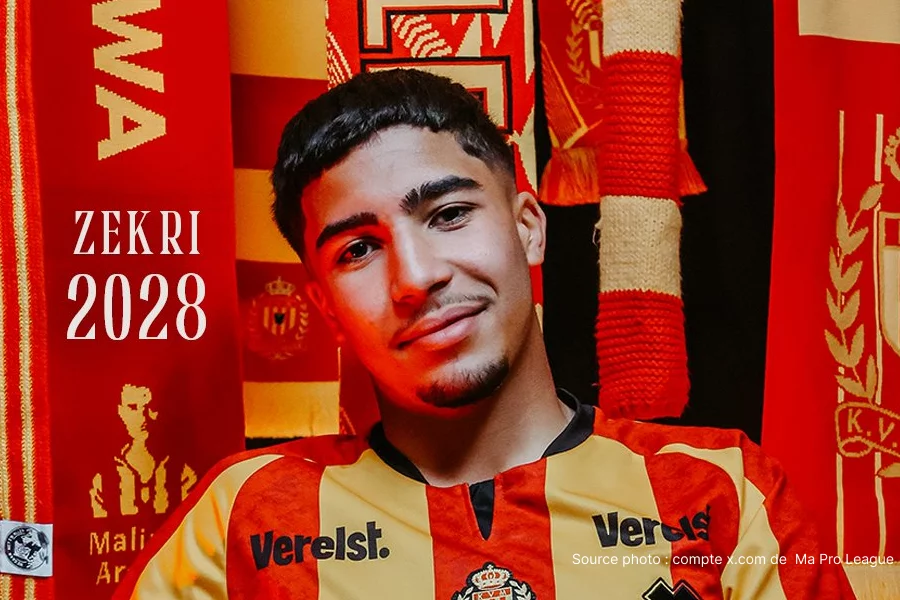 Moncef Zekri latéral gauche KV Malines Belgian Pro League Belgique