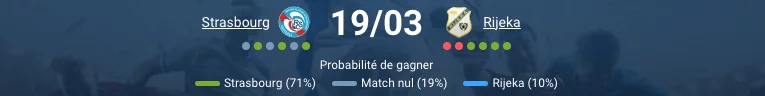 Pronostic Strasbourg – Rijeka