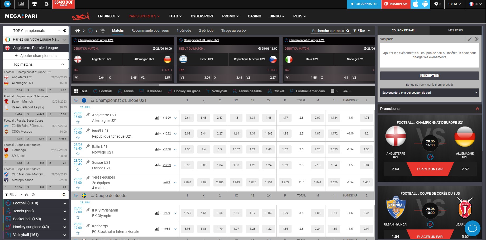 Megapari paris sportifs