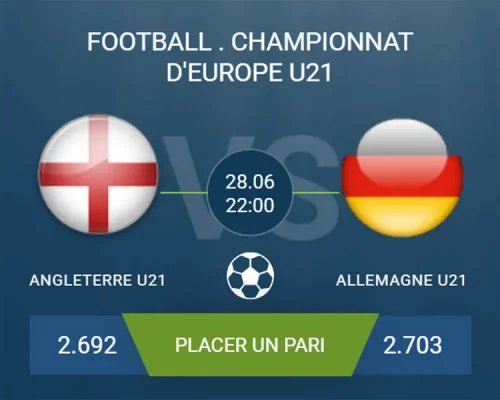 pronostic Angleterre U21-Allemagne U21