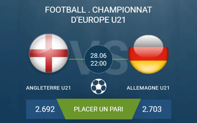 pronostic Angleterre U21-Allemagne U21