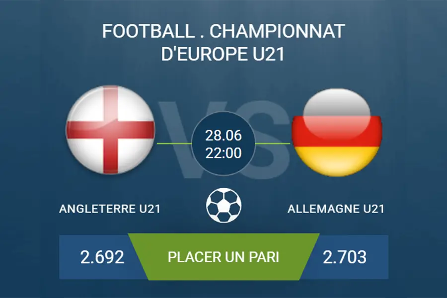 pronostic Angleterre U21-Allemagne U21