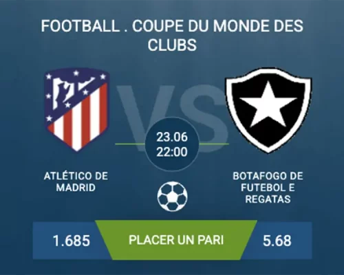pronostic Atlético de Madrid-Botafogo