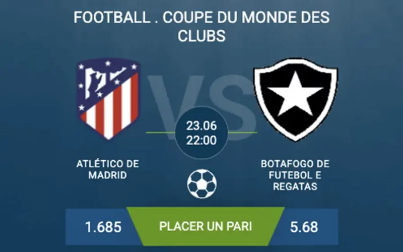 pronostic Atlético de Madrid-Botafogo