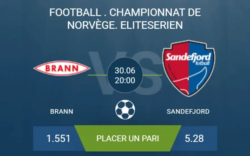 pronostic Brann-Sandefjord