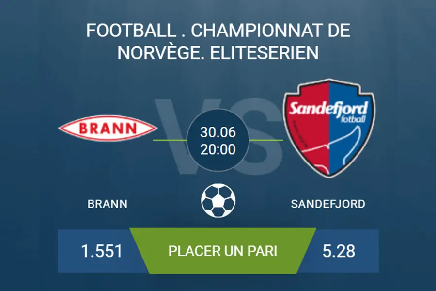 pronostic Brann-Sandefjord