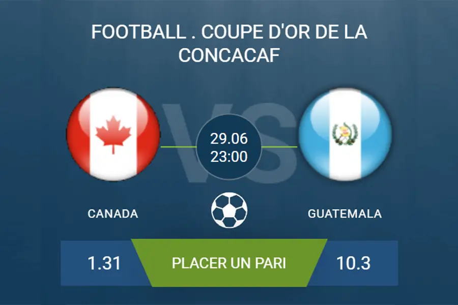 pronostic Canada-Guatemala