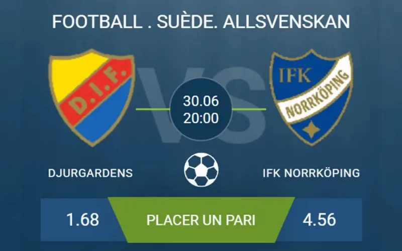 pronostic Djurgårdens–Norrköping