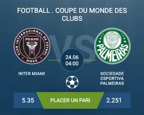 pronostic Inter Miami-Sociedade Esportiva Palmeiras