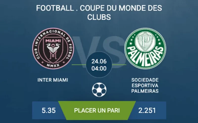 pronostic Inter Miami-Sociedade Esportiva Palmeiras