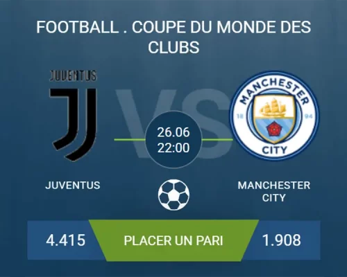 pronostic Juventus-Manchester City