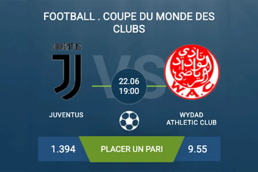 pronostic Juventus-Wydad Athletic Club