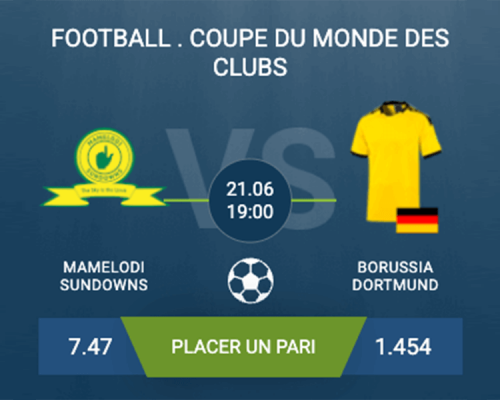pronostic Mamelodi Sundowns-Borussia Dortmund