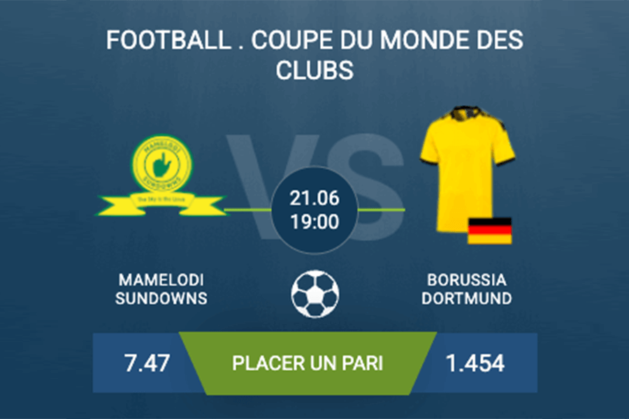 pronostic Mamelodi Sundowns-Borussia Dortmund