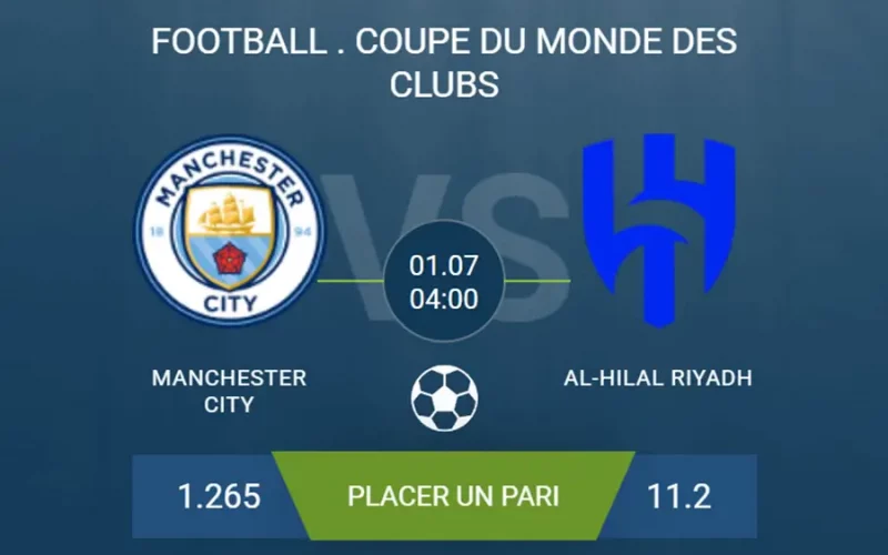 pronostic Manchester City–Al-Hilal