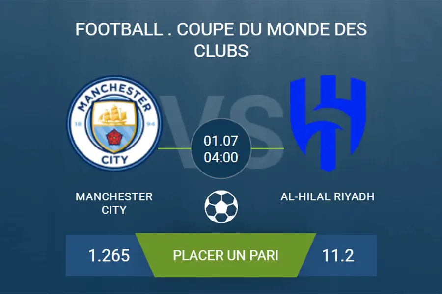 pronostic Manchester City–Al-Hilal