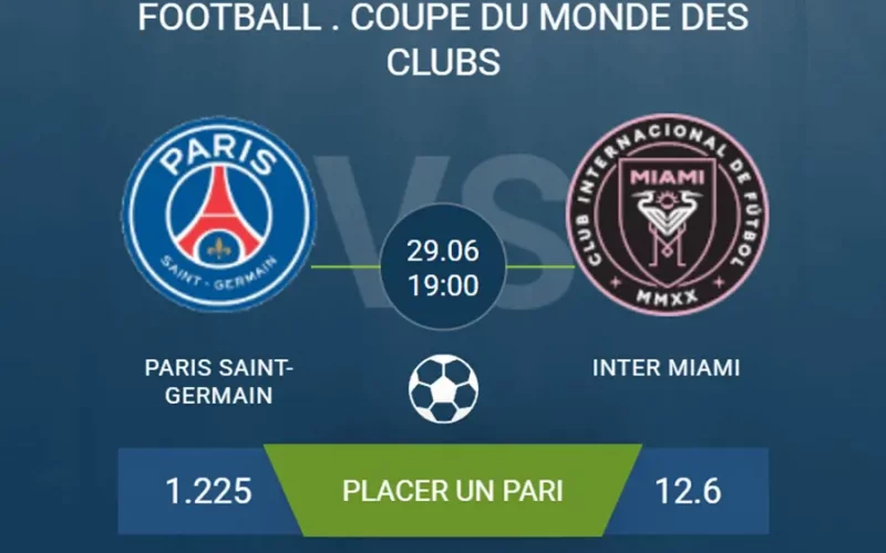 pronostic Paris SG-Inter Miami