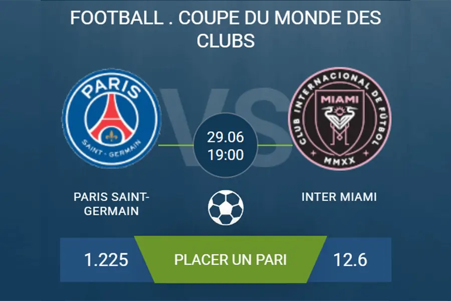 pronostic Paris SG-Inter Miami
