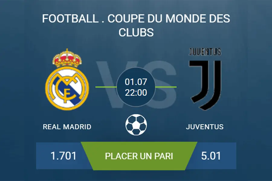 pronostic Real Madrid–Juventus