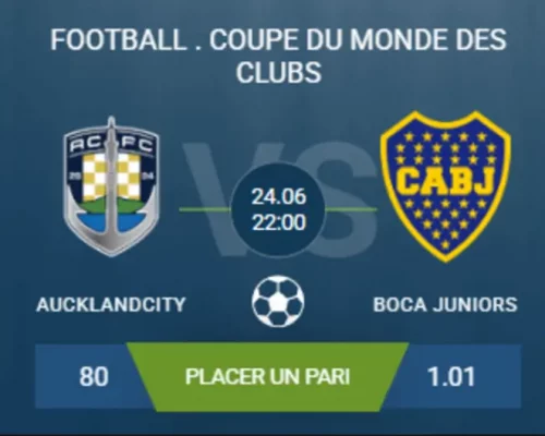 pronostic Auckland City-Boca Juniors