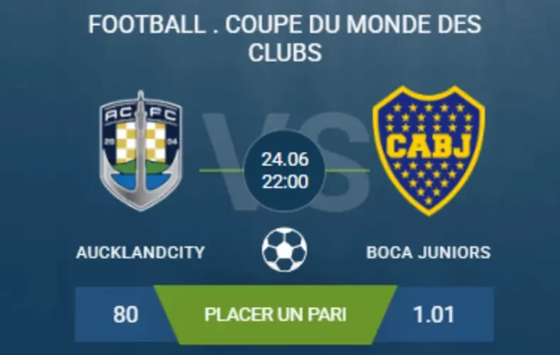 pronostic Auckland City-Boca Juniors