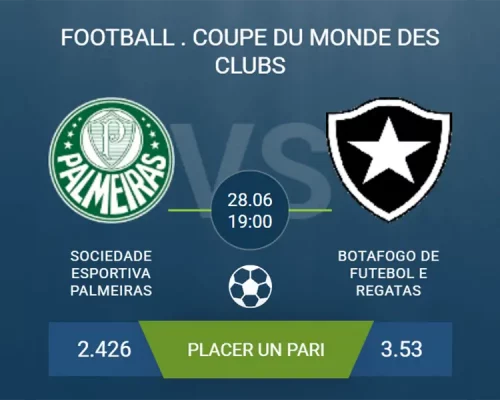 pronostic Sociedade Esportiva Palmeiras-Botafogo de Futebol e Regata