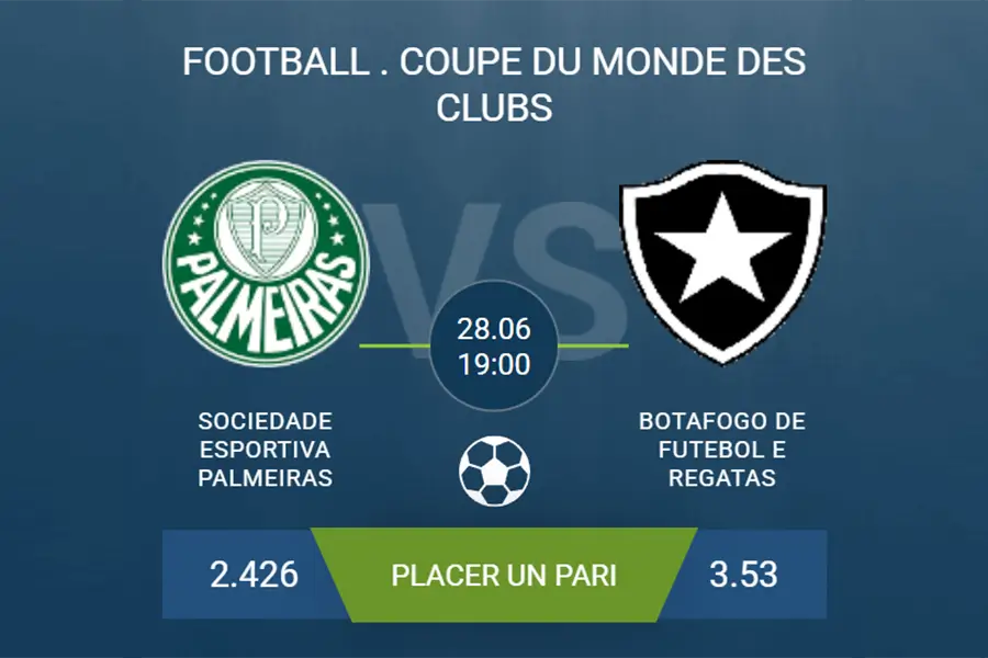 pronostic Sociedade Esportiva Palmeiras-Botafogo de Futebol e Regata