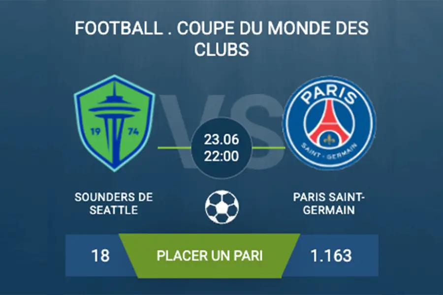 pronostic Sounders de Seattle-Paris Saint-Germain
