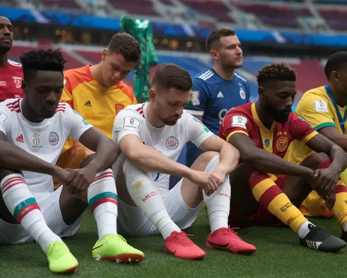 Les joueurs d’Al Ahly quittant le terrain après une défaite au Mondial des clubs 2025