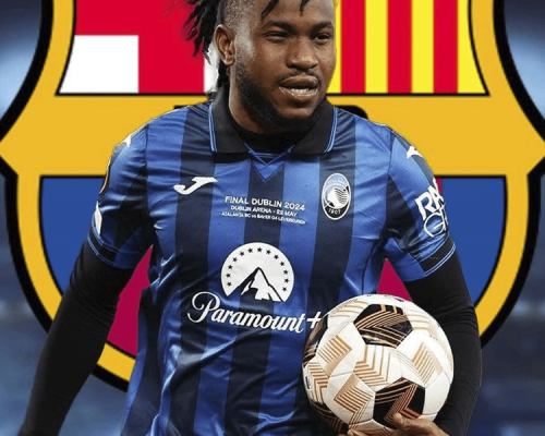 Ademola Lookman célèbre un but pour l’Atalanta lors de la Serie A