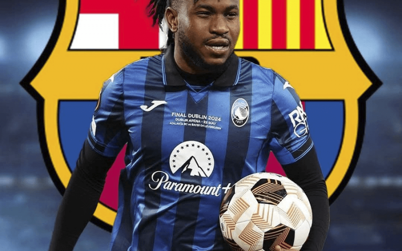 Ademola Lookman célèbre un but pour l’Atalanta lors de la Serie A