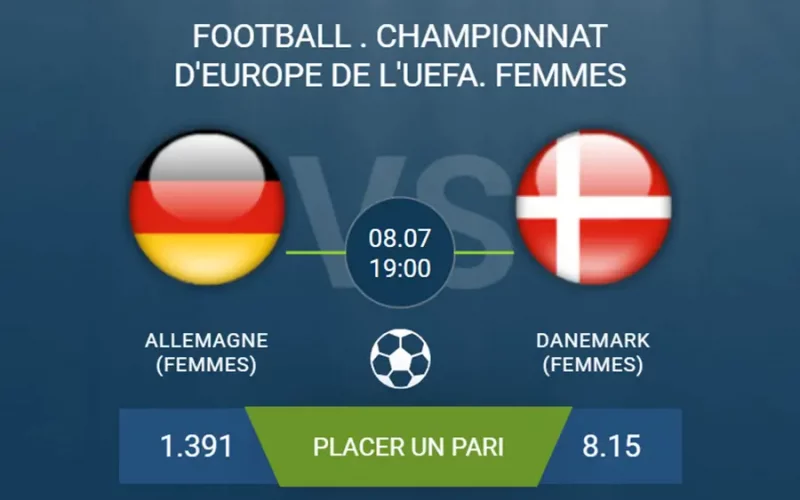 pronostic Allemagne (Femmes) – Danemark (Femmes)