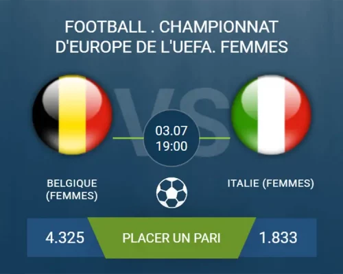 pronostic Belgique (Femmes)-Italie (Femmes)