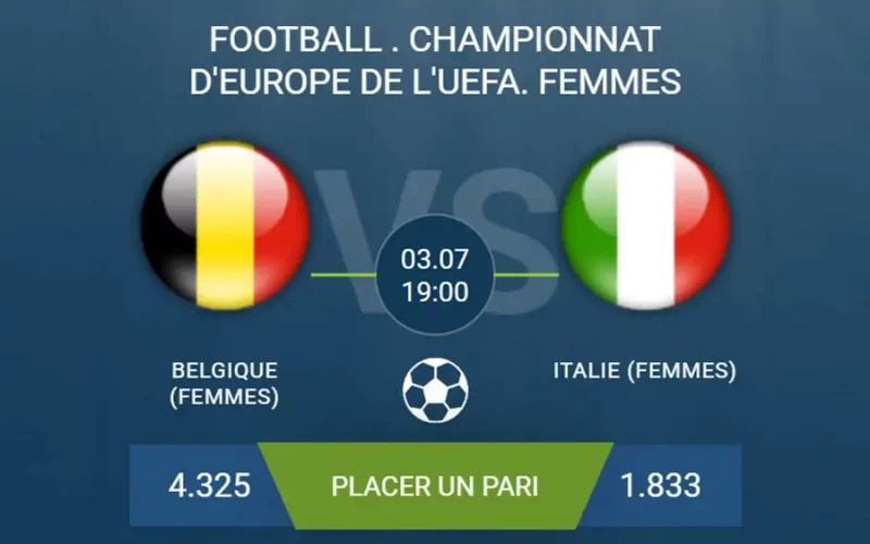 pronostic Belgique (Femmes)-Italie (Femmes)