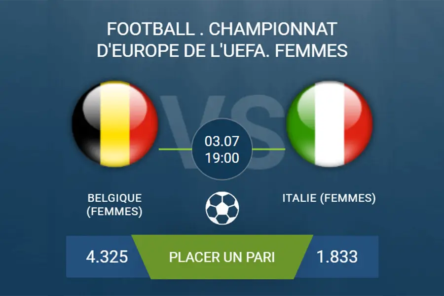 pronostic Belgique (Femmes)-Italie (Femmes)