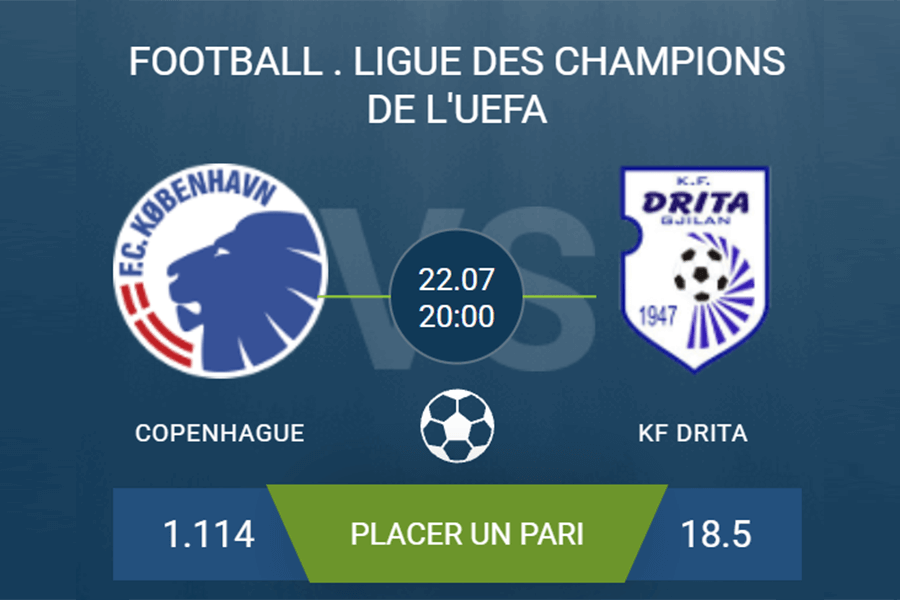 Pronostic Copenhague – KF Drita
