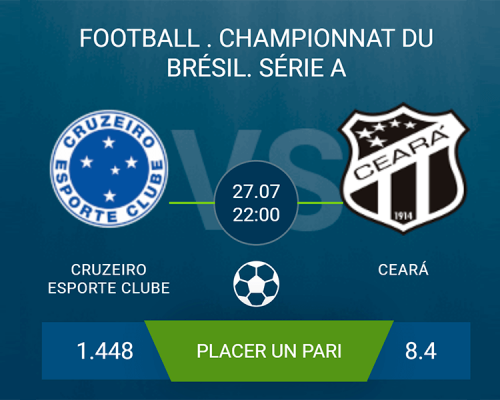 Pronostic Cruzeiro – Ceará