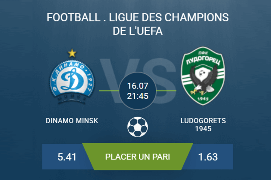 pronostic Dinamo Minsk-Ludogorets 1945
