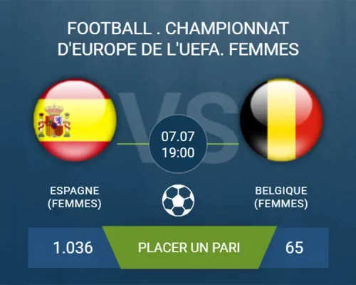 pronostic Espagne (Femmes) – Belgique (Femmes)