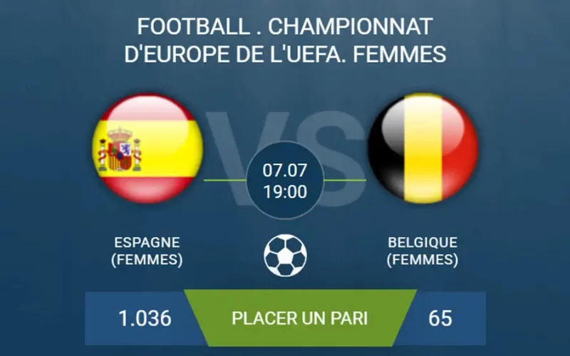 pronostic Espagne (Femmes) – Belgique (Femmes)