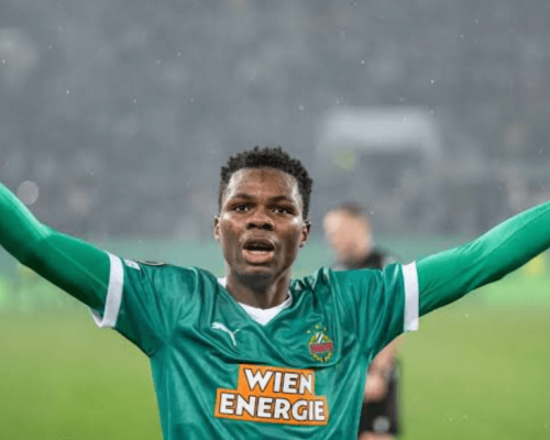 Mamadou Sangaré à l’entraînement avec Rapid Vienne