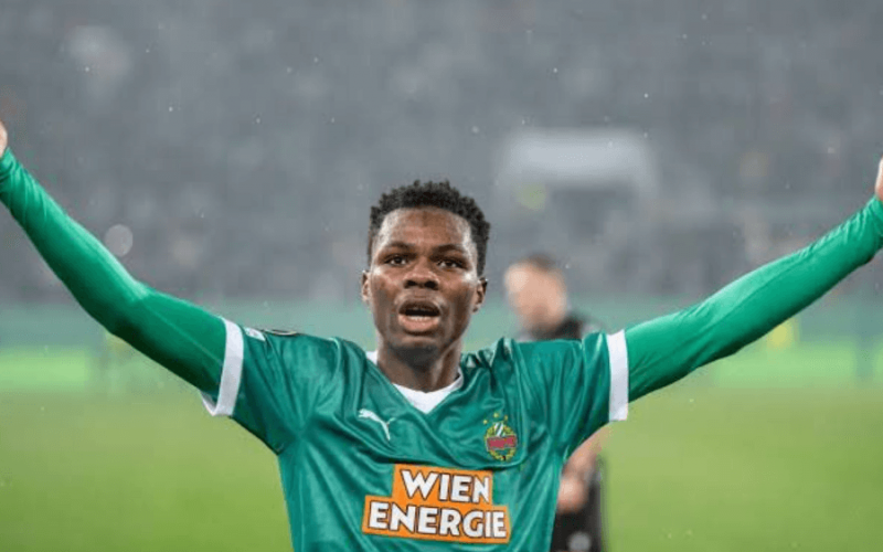 Mamadou Sangaré à l’entraînement avec Rapid Vienne