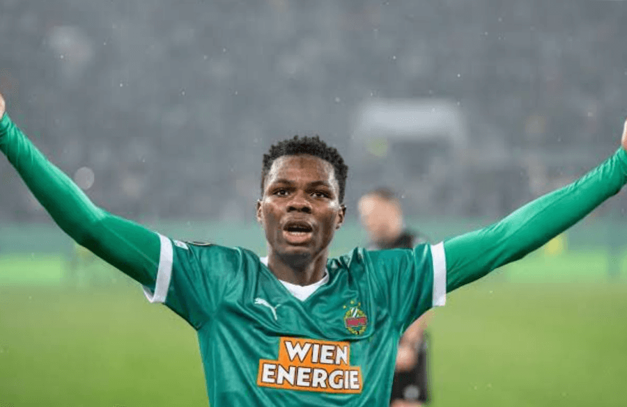 Mamadou Sangaré à l’entraînement avec Rapid Vienne